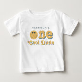 T-shirt Pour Bébé Un mec cool Garçon Retro 1er anniversaire (Devant)