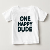 T-shirt Pour Bébé Un mec heureux (Devant)