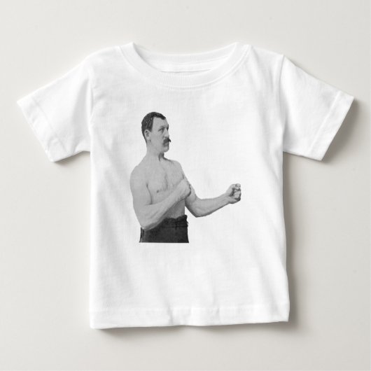 T-shirt Pour Bébé Un Mème Homme Trop Manly (Devant)