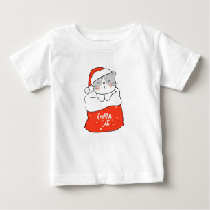 T-shirt Pour Bébé Un Merry Cat Stocker Stuffer
