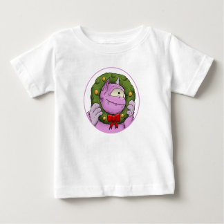 T-shirt Pour Bébé Un monstre Noël Miracle Baby Shirt