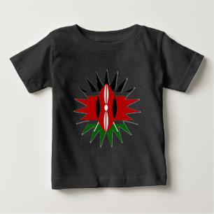 T-shirt Pour Bébé Un Motif kenyan dynamique : un art 18 étoiles