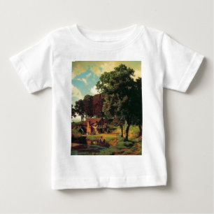 T-shirt Pour Bébé Un moulin rouillé par Bierstadt Albert