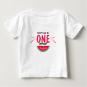 T-shirt Pour Bébé Un Nom Dans Un Melon (Dos)