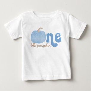 T-shirt Pour Bébé Un petit Citrouille bleu 1er anniversaire