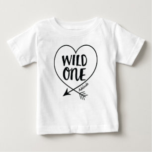 T-shirt Pour Bébé Un premier anniversaire sauvage fait sur commande