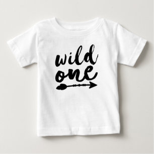 T-shirt Pour Bébé Un sauvage et une flèche noire Boho Âge d'un a