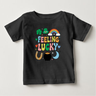 T-shirt Pour Bébé Un Shamrock irlandais au charme de Jour de la Sain