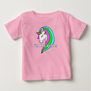 T-shirt Pour Bébé Un T-Shirt Bébé Licorne Arc-en-Ciel Mignon