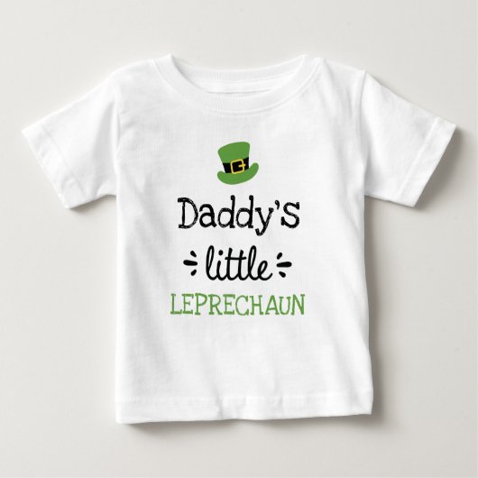 T-shirt Pour Bébé [Un texte quelconque] Little Leprechaun (Devant)