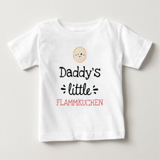 T-shirt Pour Bébé [Un texte quelconque] Petit Flammkuchen (Devant)