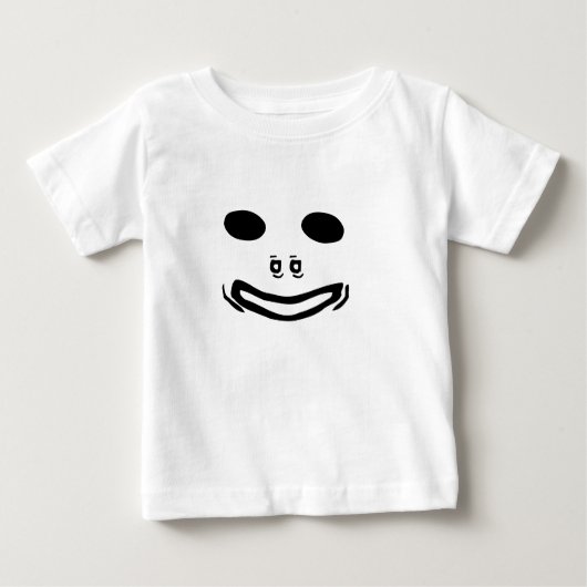 T-shirt Pour Bébé un visage souriant (Devant)