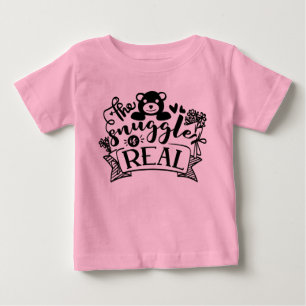 T-shirt Pour Bébé Un vrai art du mot à bascule