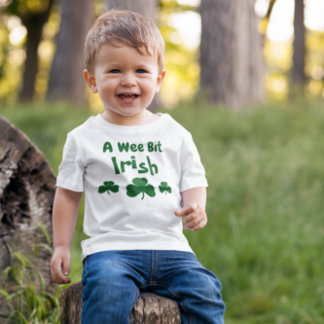 T-shirt Pour Bébé Un Weit Un Peu Irlandais