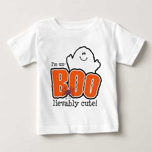 T-shirt Pour Bébé UnBOOlievably mignon (Devant)