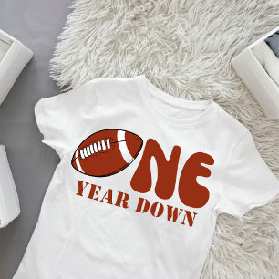 T-shirt Pour Bébé Une année de bas Football Anniversaire Chemise