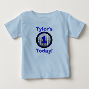 T-shirt Pour Bébé Une chemise d'anniversaire aujourd'hui