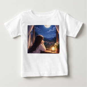 T-shirt Pour Bébé Une Conversation Silencieuse avec le Ciel