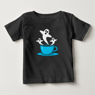 T-shirt Pour Bébé Une coupe de café fumeur fantôme