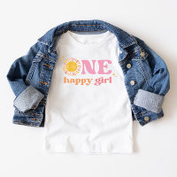 Une joyeuse fille Boho rose soleil 1er anniversair