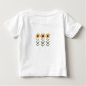 T-shirt Pour Bébé Une oie sotte aux tournesols mignonne (Dos)