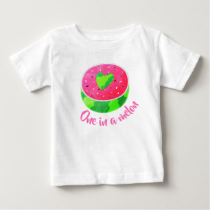 T-shirt Pour Bébé Une pastèque sucrée d'été One in a Melon