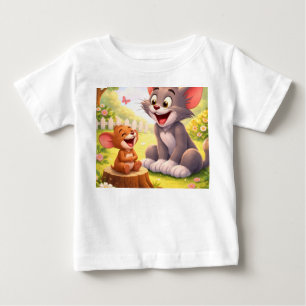 T-shirt Pour Bébé Une pause joyeuse dans le jardin