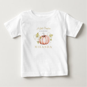 T-shirt Pour Bébé Une petite aquarelle Baby shower Citrouille