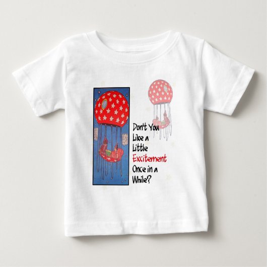 T-shirt Pour Bébé Une petite excitation (Devant)