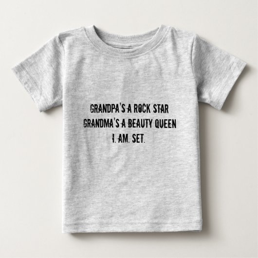 T-shirt Pour Bébé Une vedette du rock du grand-papa (Devant)