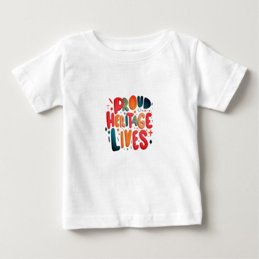 T-shirt Pour Bébé Une vie patrimoniale fière (Devant)