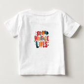 T-shirt Pour Bébé Une vie patrimoniale fière (Dos)