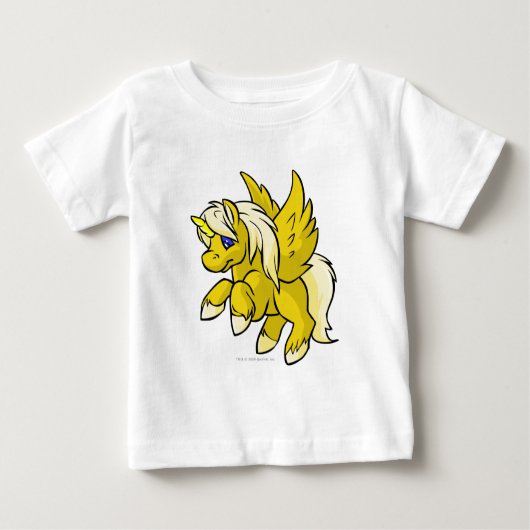 T-shirt Pour Bébé Uni jaune (Devant)