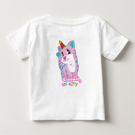T-shirt Pour Bébé Uni-Kitty Tee (Dos)