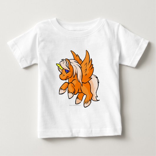 T-shirt Pour Bébé Uni Orange (Devant)