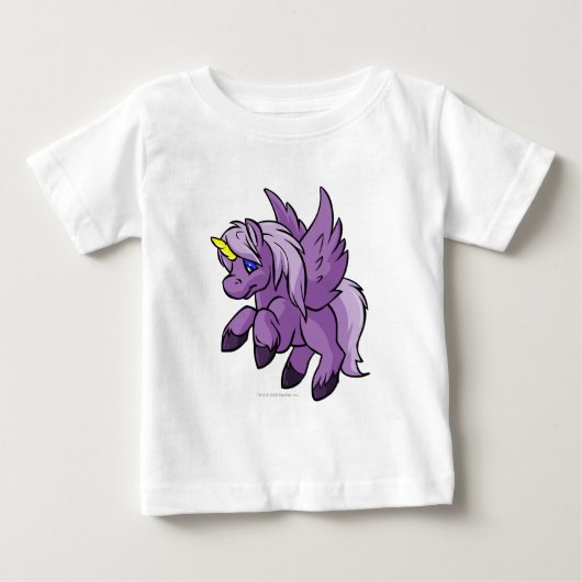 T-shirt Pour Bébé Uni pourpre (Devant)