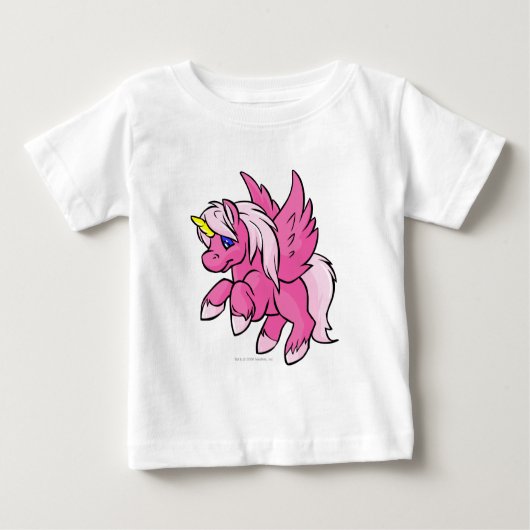 T-shirt Pour Bébé Uni rose (Devant)