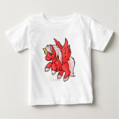T-shirt Pour Bébé Uni rouge (Devant)