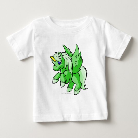 T-shirt Pour Bébé Uni vert (Devant)