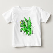 T-shirt Pour Bébé Uni vert (Devant)