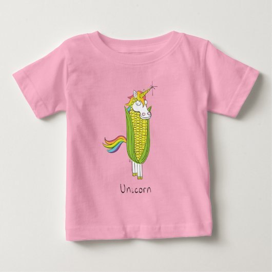 T-shirt Pour Bébé Unicorn Funny Corn Kid's Baby T-shirt bébé (Devant)