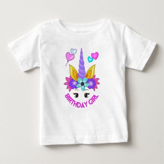 T-shirt Pour Bébé Unicorn Journal, Unicorn News (Devant)