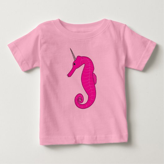 T-shirt Pour Bébé Unicorn Seahorse (Devant)