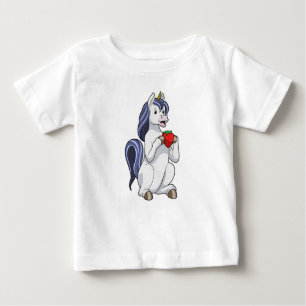 T-shirt Pour Bébé Unicorne aux fruits de fraise