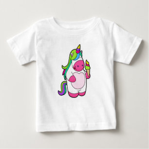 T-shirt Pour Bébé Unicorne avec gaufre Glace
