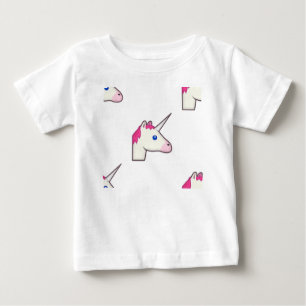 T-shirt Pour Bébé unicorne emoji