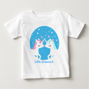 T-shirt Pour Bébé Unicorne en amour chemise personnalisable