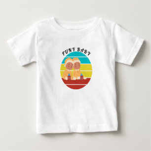 T-shirt Pour Bébé Unique One Watercolor Boho 1er Birthday Baby