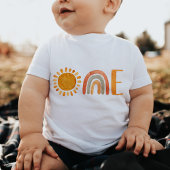 T-shirt Pour Bébé Unique une aquarelle Boho 1er anniversaire