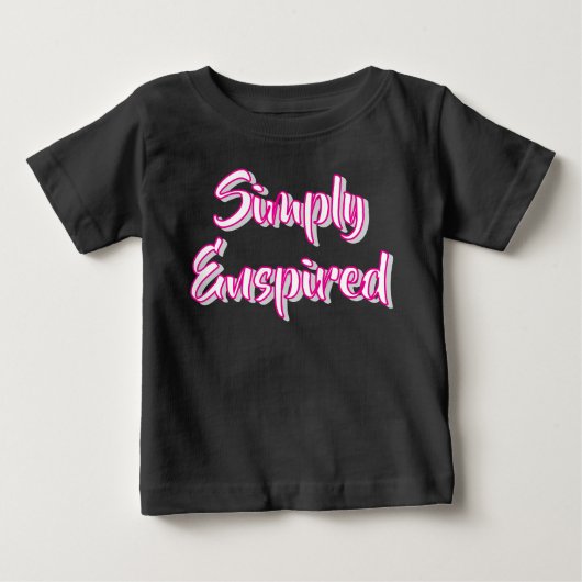 T-shirt Pour Bébé Unisex/Fille simple (Devant)